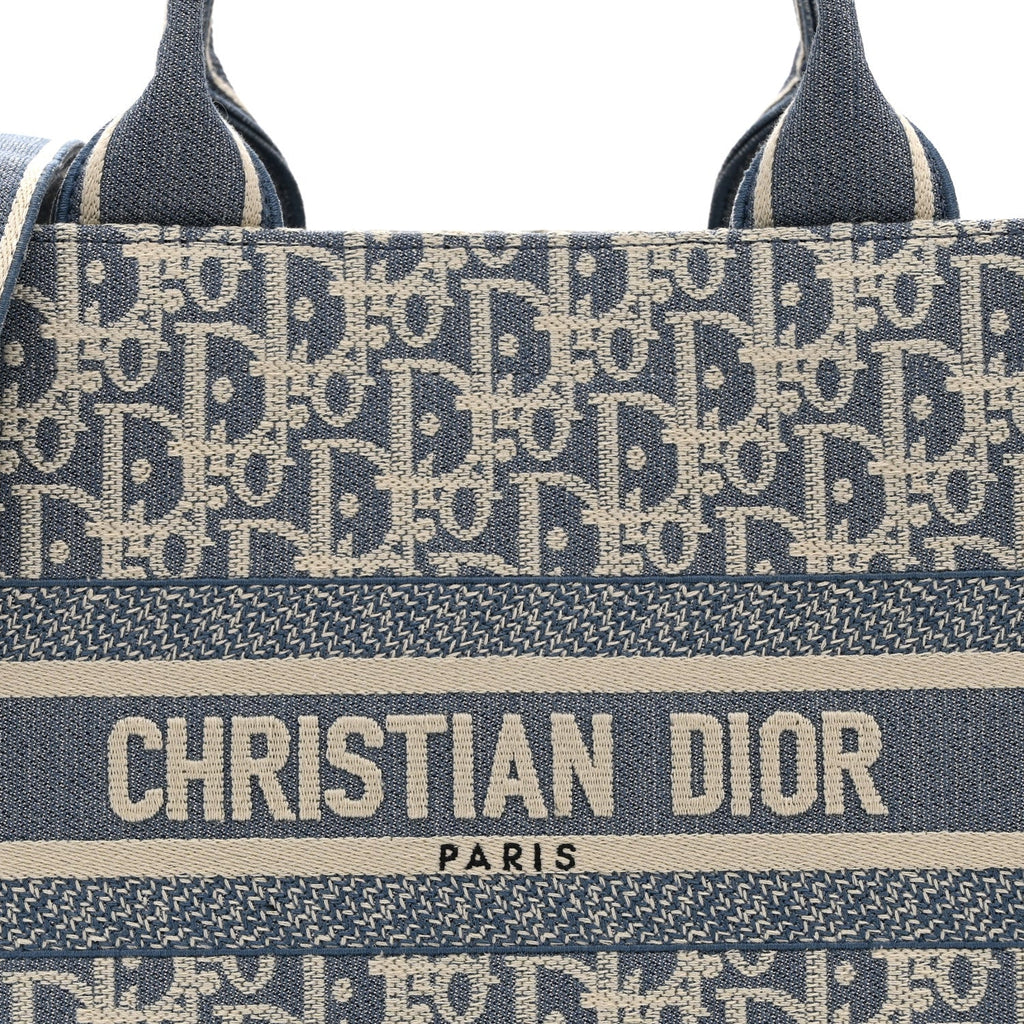 Oblique Chambray Calfskin Small Book Tote With Strap Blue Latte £¨ Direct shipment via from wholesalehk.shop