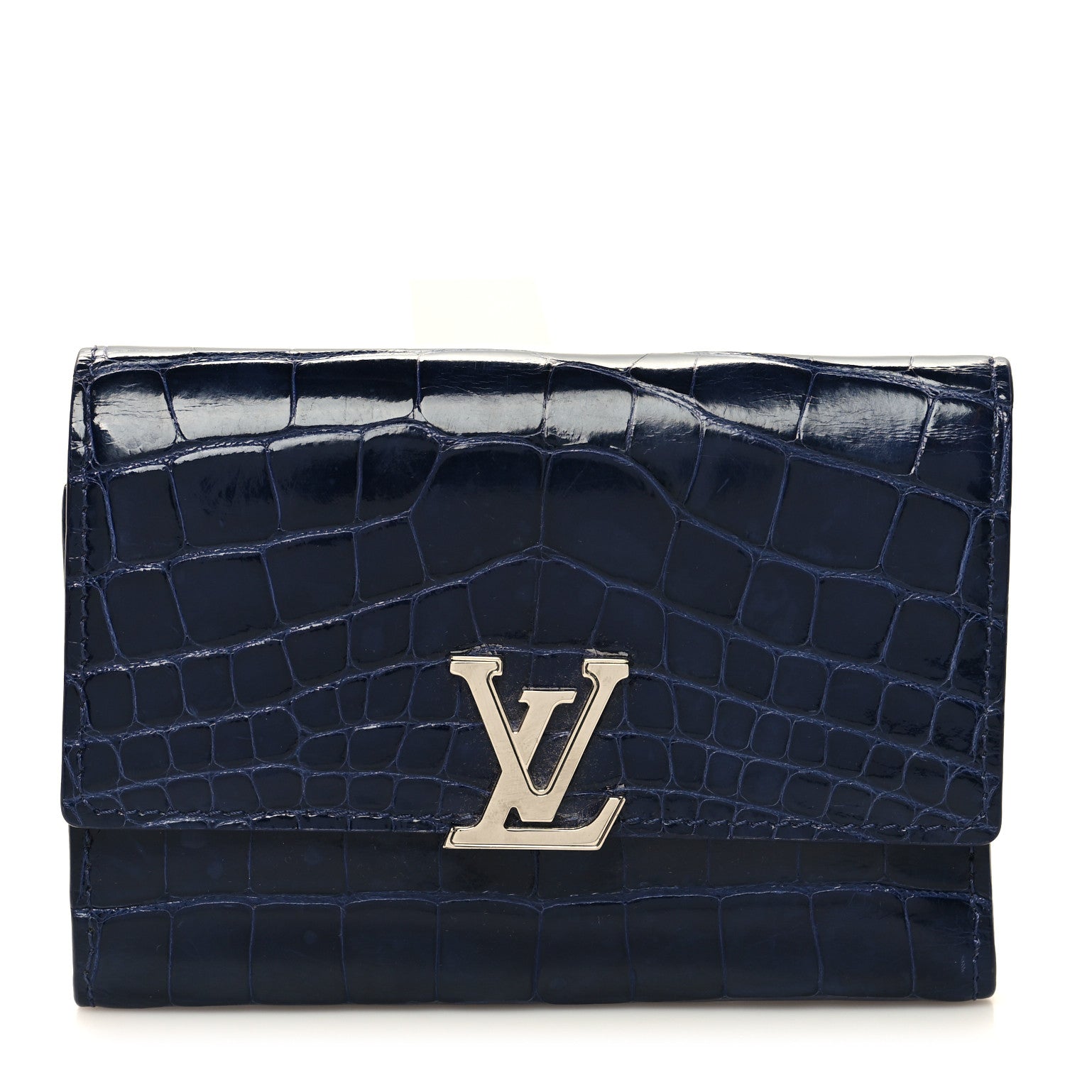 Crocodile Capucines Compact Wallet Saphir £¨ Direct shipment via from wholesalehk.shop