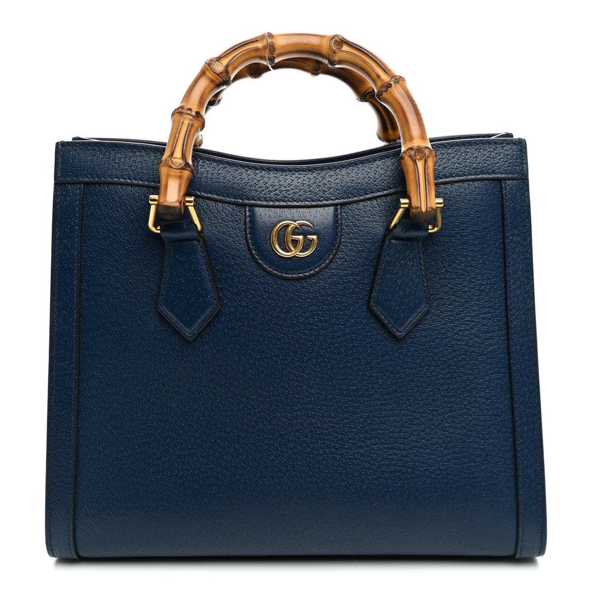 Textured Dollar Calfskin Web Small Diana Tote Bag Royal Crop wholesalehk.shop