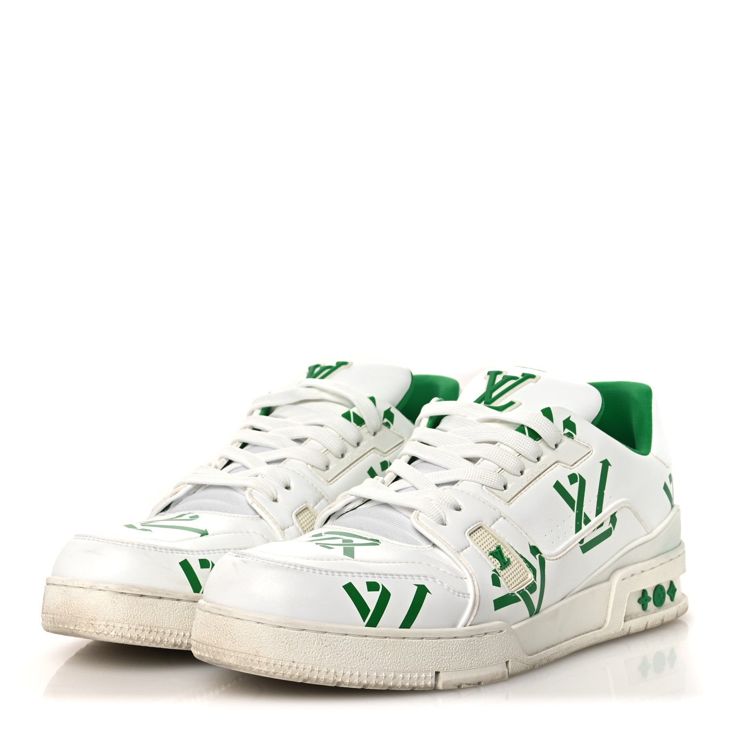Mens LV Trainer Sneakers 10.5 Green £¨ Direct shipment via from wholesalehk.shop