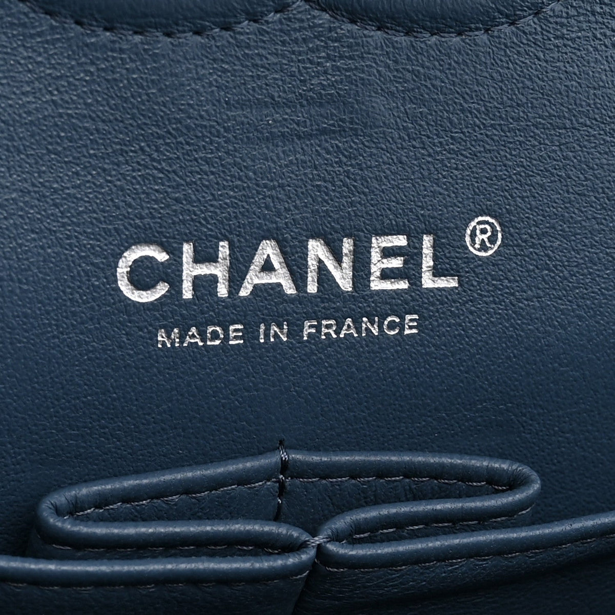 Caviar Quilted Medium Double Flap Blue wholesalehk.shop