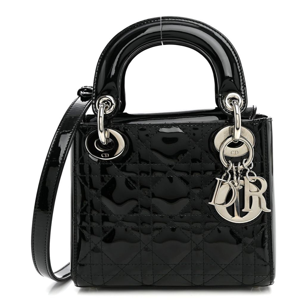 Patent Cannage Mini Lady Dior Black wholesalehk.shop