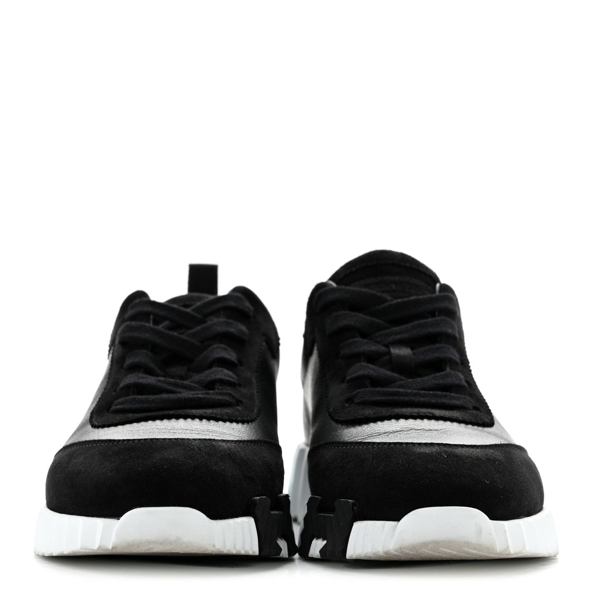 Goatskin Suede Goatskin Bouncing Sneakers 37 Black wholesalehk.shop