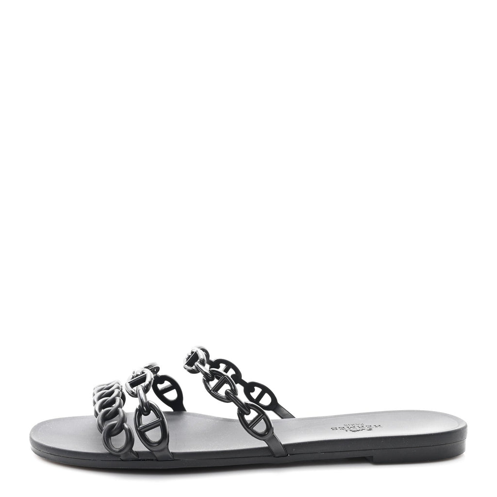 Rubber Chaine d'Ancre Rivage Sandals 38 Black wholesalehk.shop