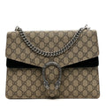 GG Supreme Monogram Medium Dionysus Shoulder Bag Black wholesalehk.shop