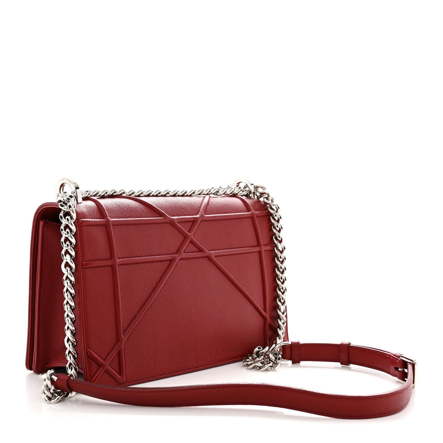 Grained Calfskin Medium Diorama Flap Bag Red ¡§ Direct shipment via from wholesalehk.shop