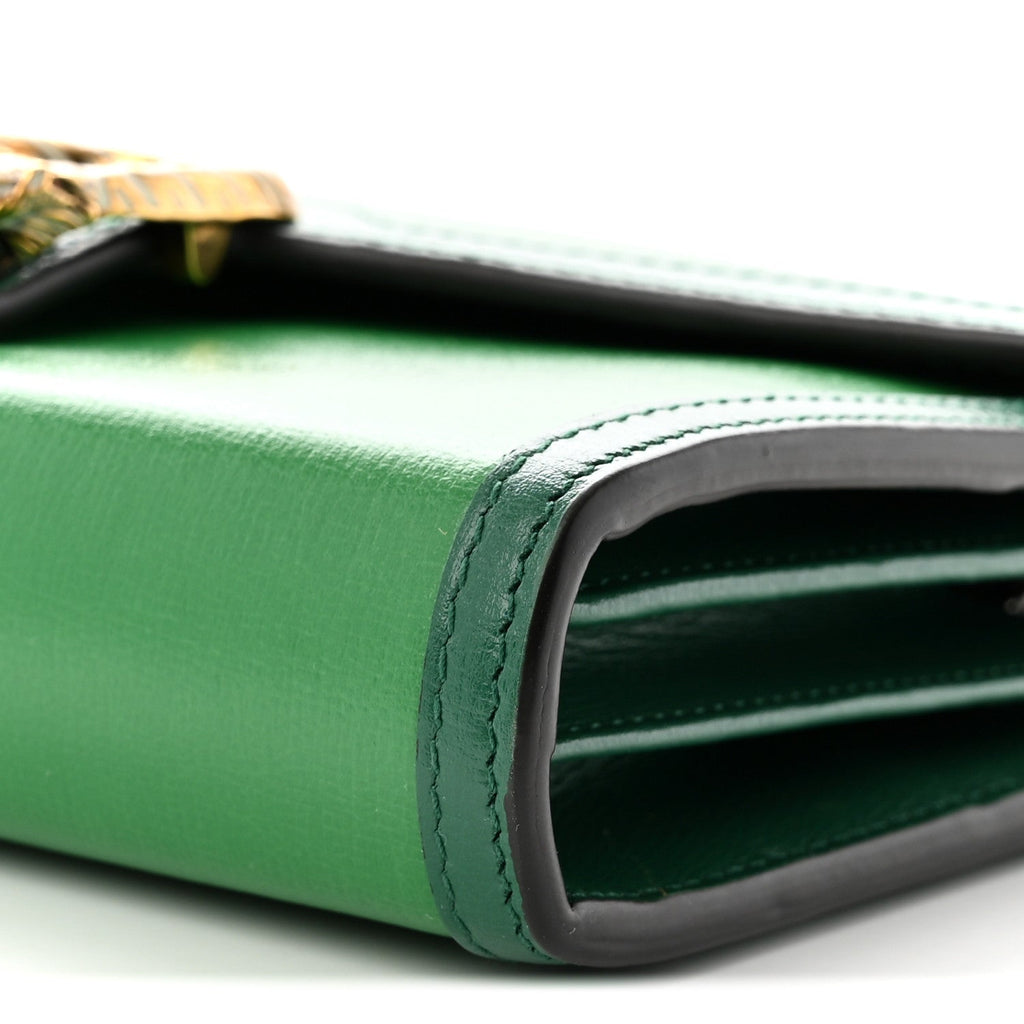 Azalea Calfskin Enamel Mini Dionysus Chain Wallet New Shamarock Emerald wholesalehk.shop