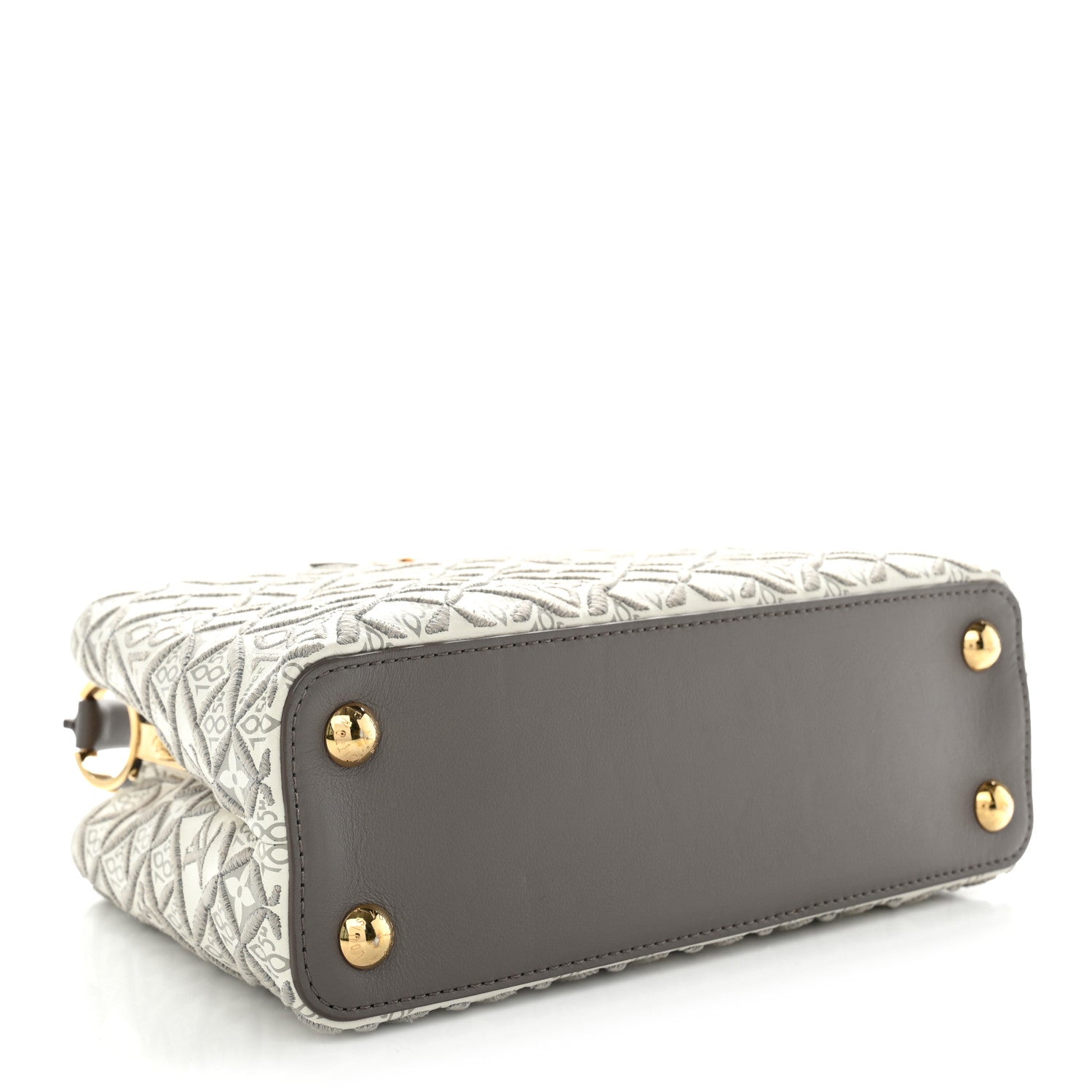 Calfskin Since 1854 Embroidered Capucines BB Ecru Taupe £¨ Direct shipment via from wholesalehk.shop