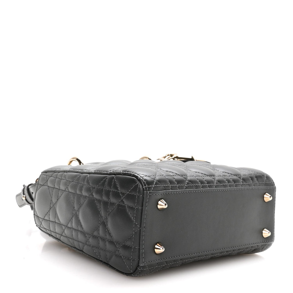 Lambskin Cannage Gradient Small My ABCDior Lady Dior Grey wholesalehk.shop