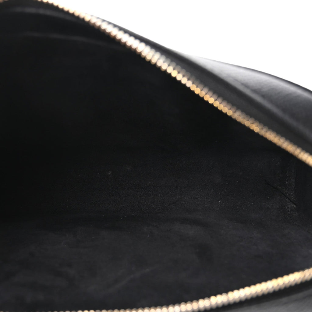 Grained Calfskin Caro Double Pouch Black wholesalehk.shop