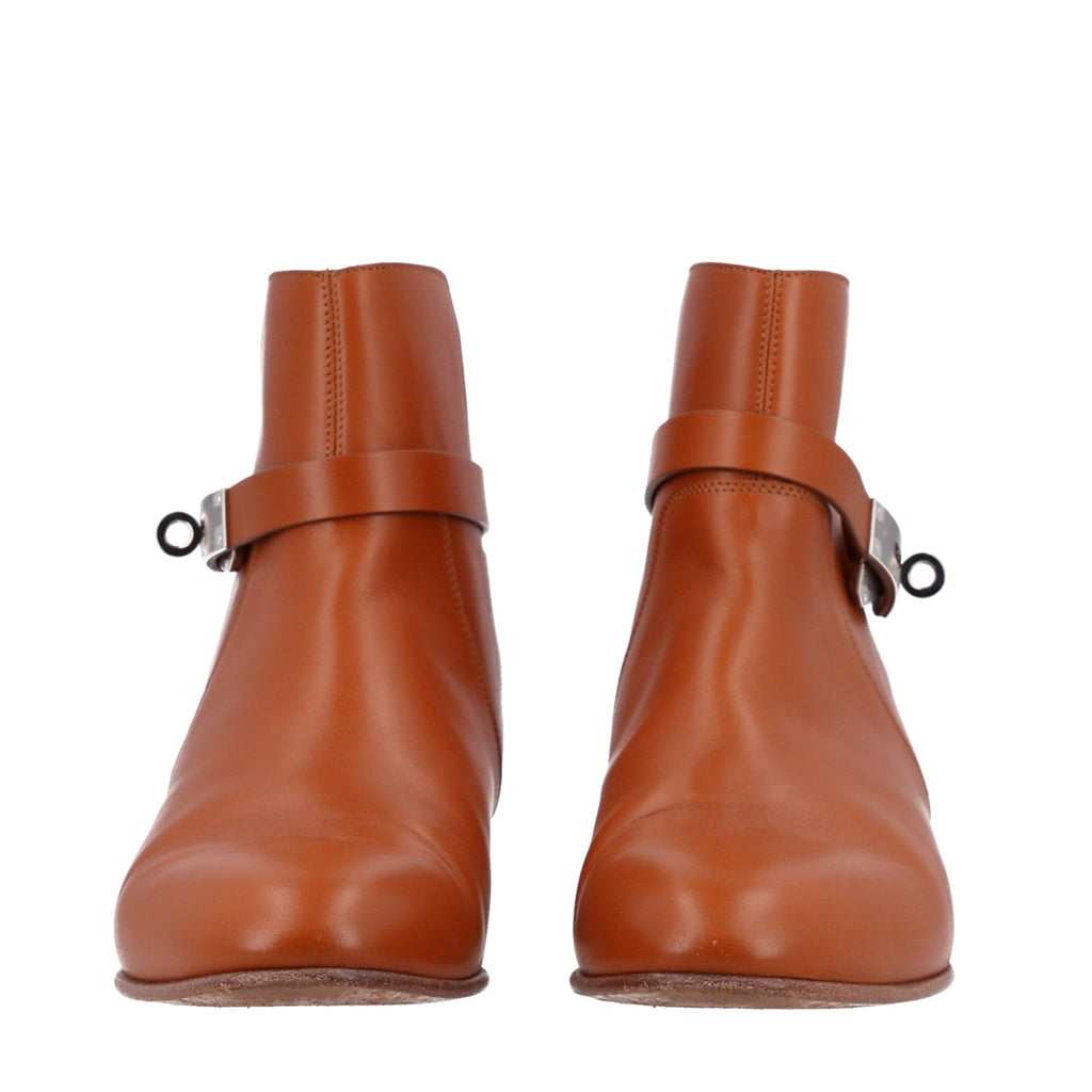 Calfskin Neo Low Boots 38.5 Naturel wholesalehk.shop