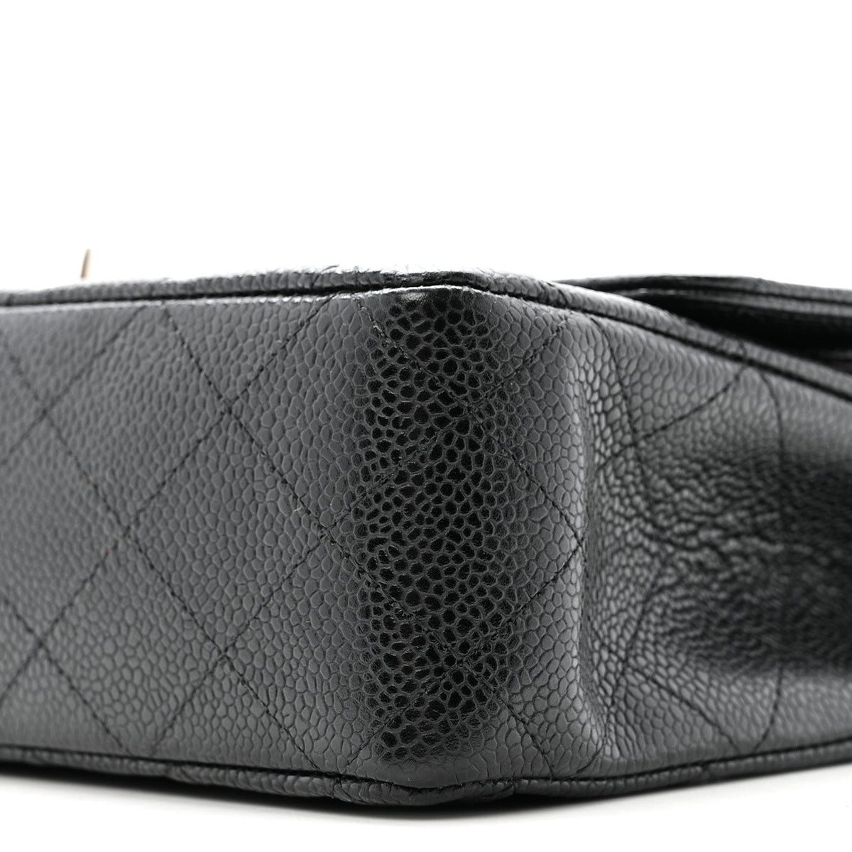 Caviar Quilted Medium Double Flap Black wholesalehk.shop