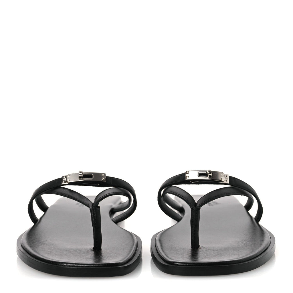 Calfskin Miss Sandals 39 Black wholesalehk.shop