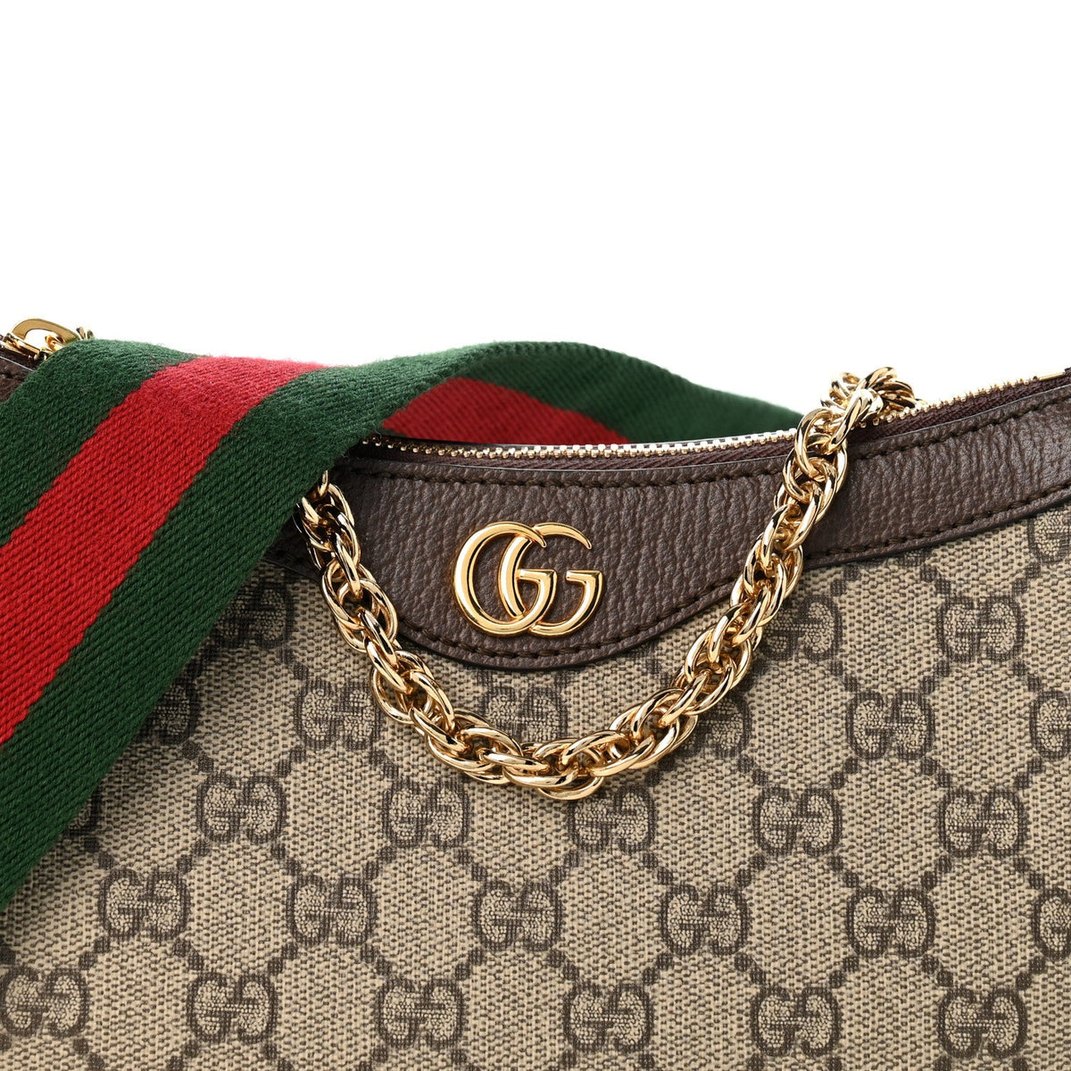 GG Supreme Monogram Textured Dollar Calfskin Web Small Ophidia GG Handbag Beige Ebony New Acero Beige Ebony New Acero Beige Ebony New Acero wholesalehk.shop