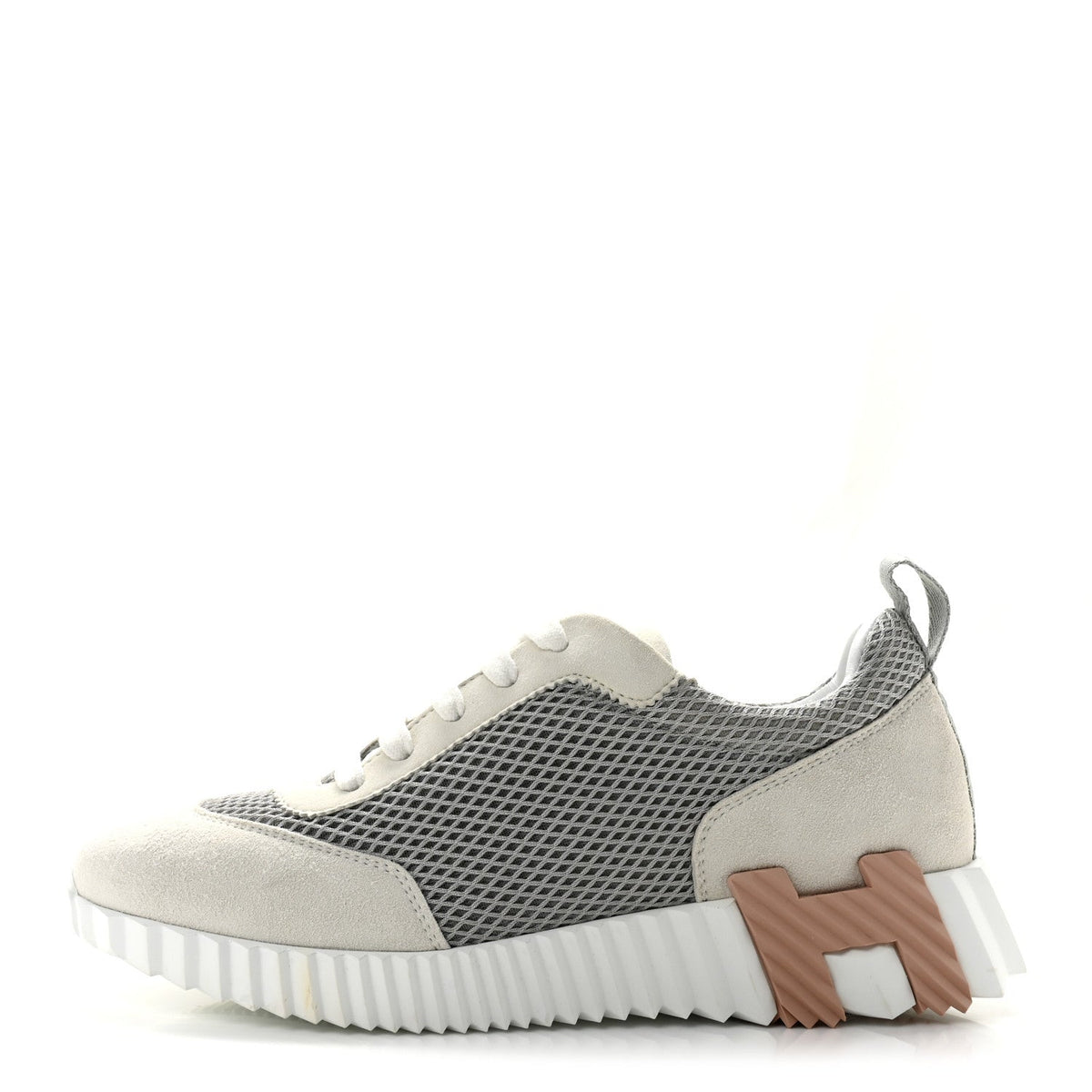 Air Mesh Suede Goatskin Bouncing Sneakers 39 Gris Lulea White wholesalehk.shop