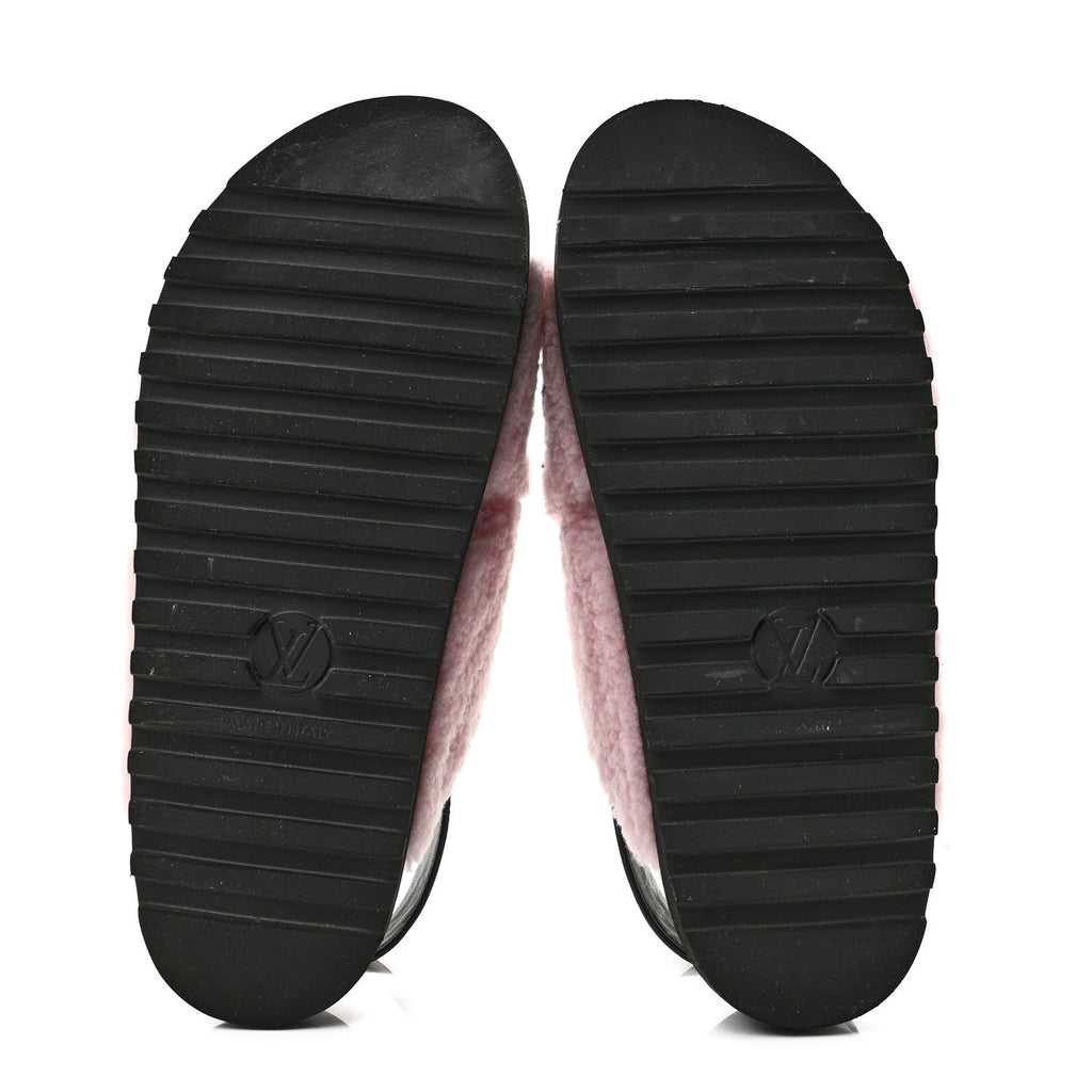 Shearling Calfskin Paseo Flat Comfort Sandal 38 Pink £¨ Direct shipment via from wholesalehk.shop