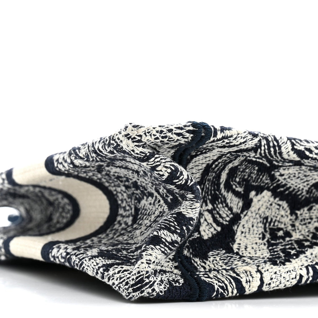 Canvas Embroidered Mini Toile De Jouy Book Tote Blue £¨ Direct shipment via from wholesalehk.shop