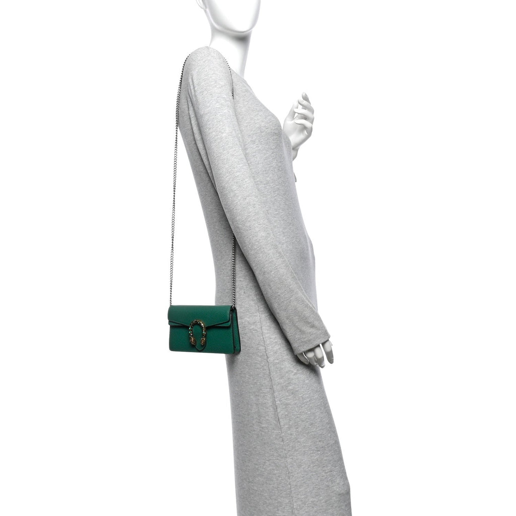 Calfskin Super Mini Dionysus Shoulder Bag Emerald wholesalehk.shop