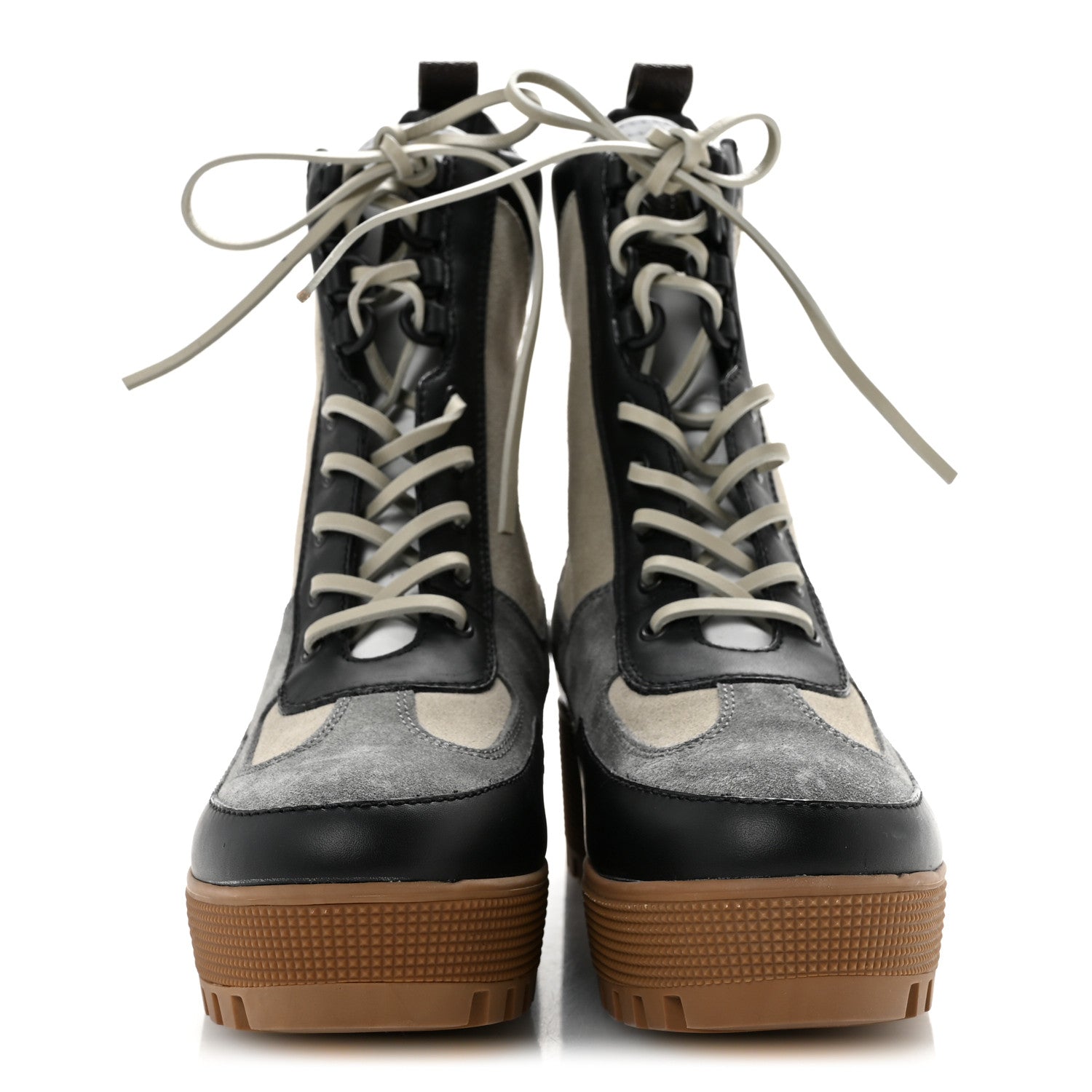 Suede Calfskin Monogram Laureate Platform Desert Boots 40 Grey £¨ Direct shipment via from wholesalehk.shop