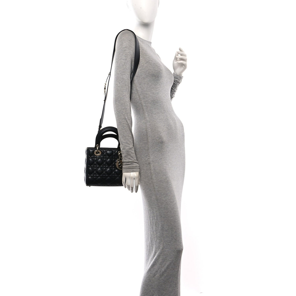 Lambskin Cannage Small My ABCDior Lady Dior Black wholesalehk.shop