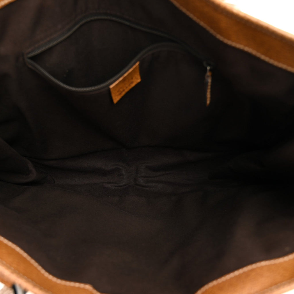 Monogram Large Tote Dark Brown wholesalehk.shop