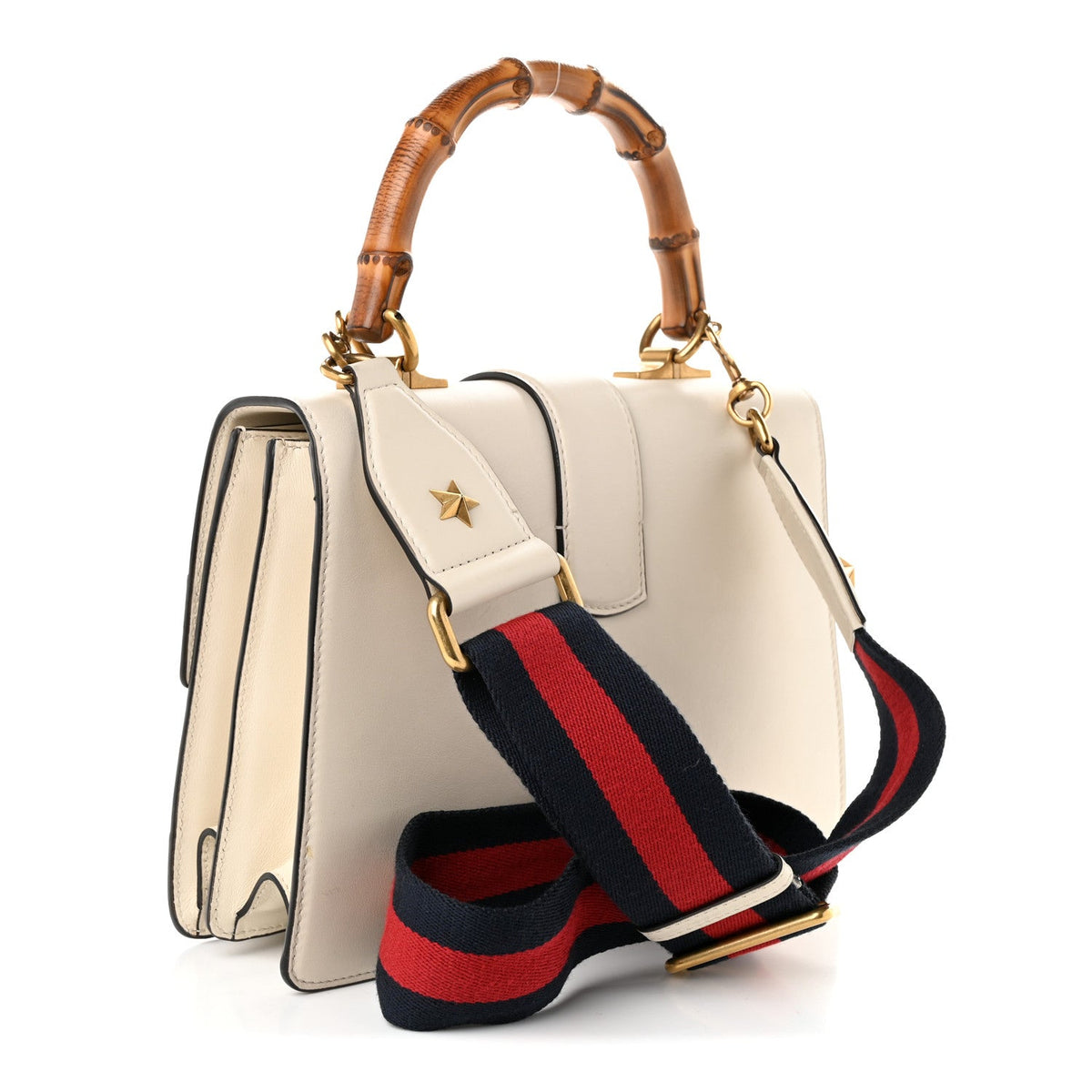 Calfskin Bamboo Web Medium Dionysus Top Handle Bag White Blue Hibiscus Red wholesalehk.shop