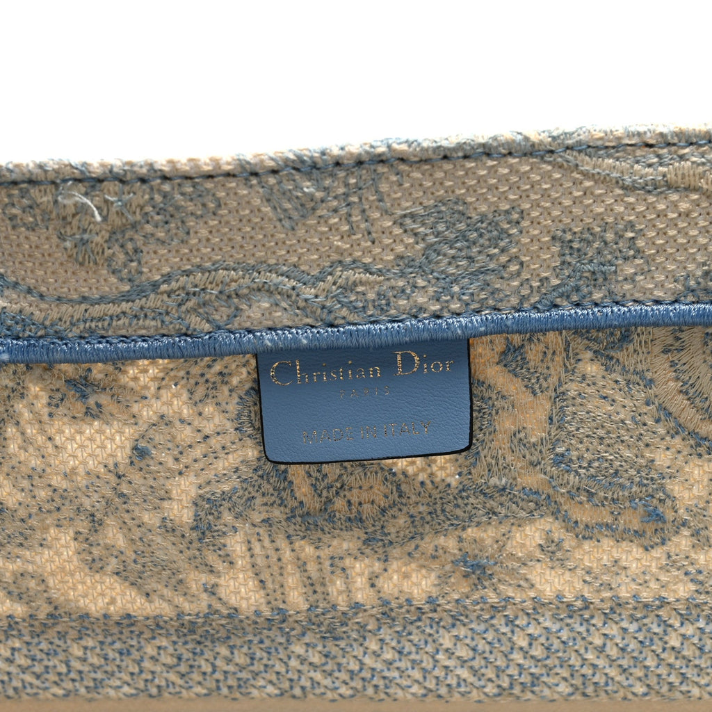 Canvas Embroidered Medium Dioriviera Toile De Jouy Book Tote Light Blue £¨ Direct shipment via from wholesalehk.shop