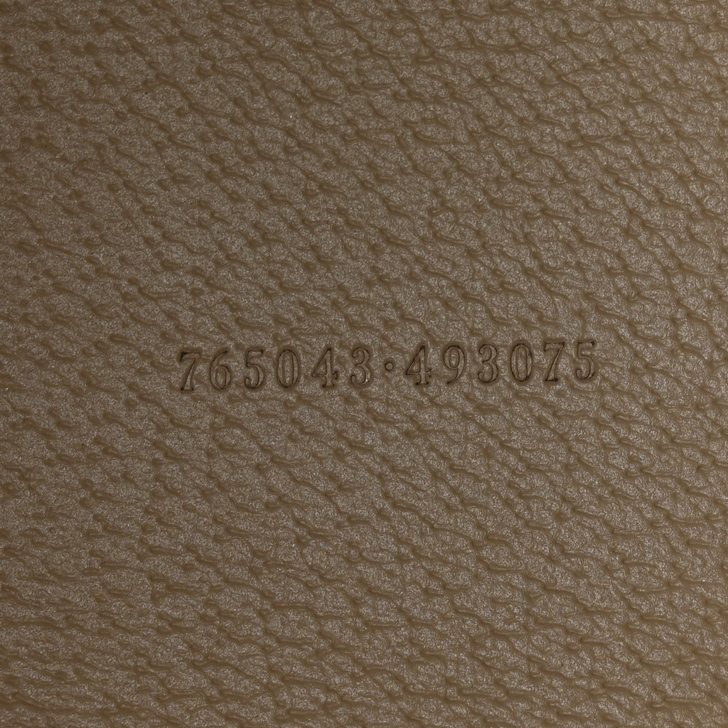 GG Supreme Monogram Textured Dollar Calfskin Small Ophidia Shoulder Tote Bag Beige Mystic White Oatmeal wholesalehk.shop