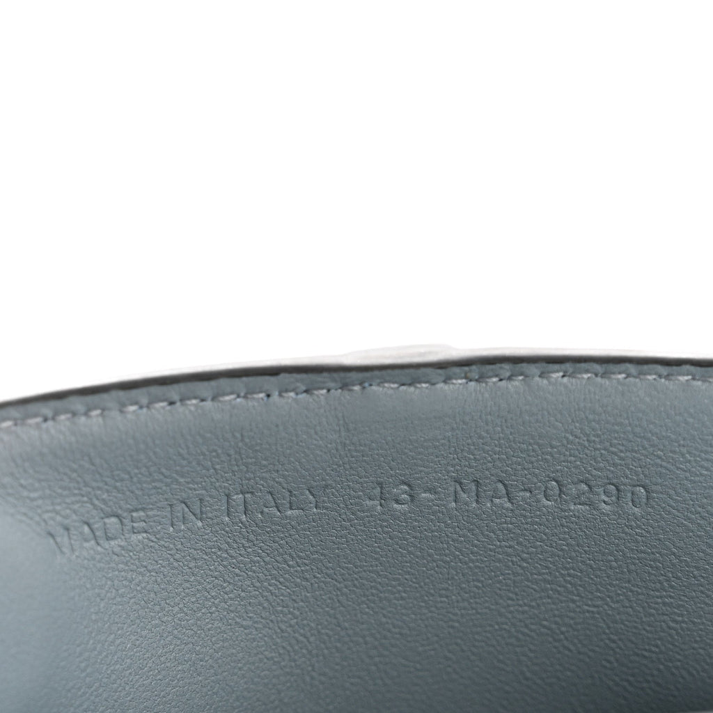 Goatskin Nano Saddle Chain Pouch Blue wholesalehk.shop