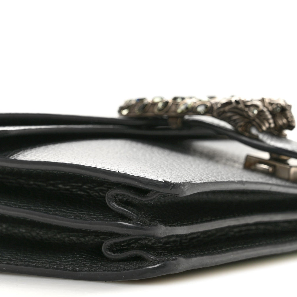 Pebbled Calfskin Small Dionysus Shoulder Bag Black wholesalehk.shop