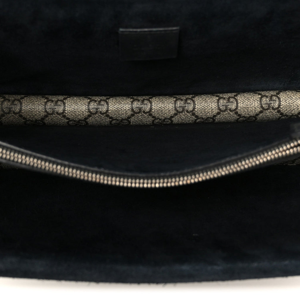 GG Supreme Monogram Small Dionysus Shoulder Bag Black wholesalehk.shop