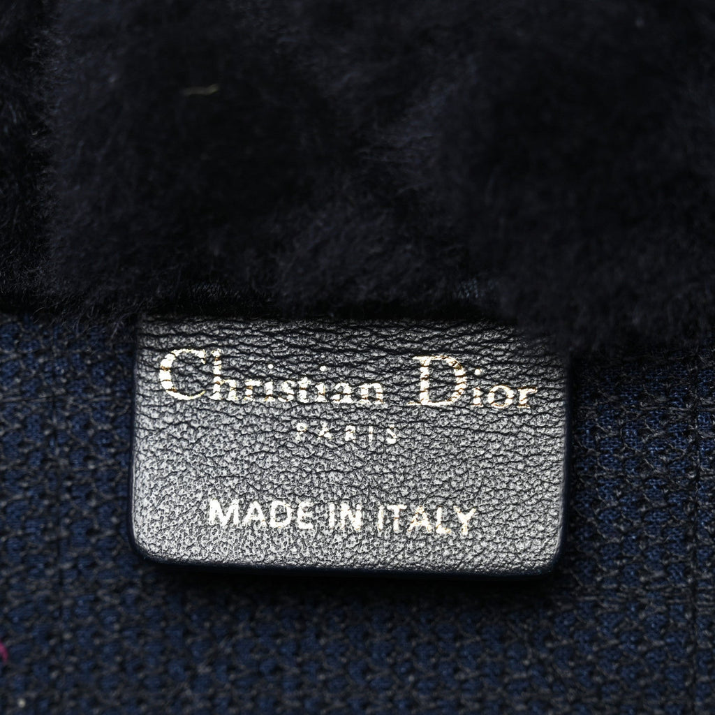 Shearling Cannage Medium Book Tote Deep Blue Natural £¨ Direct shipment via from wholesalehk.shop