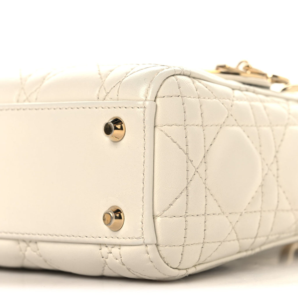 Lambskin Cannage Small My ABCDior Lady Dior Latte wholesalehk.shop