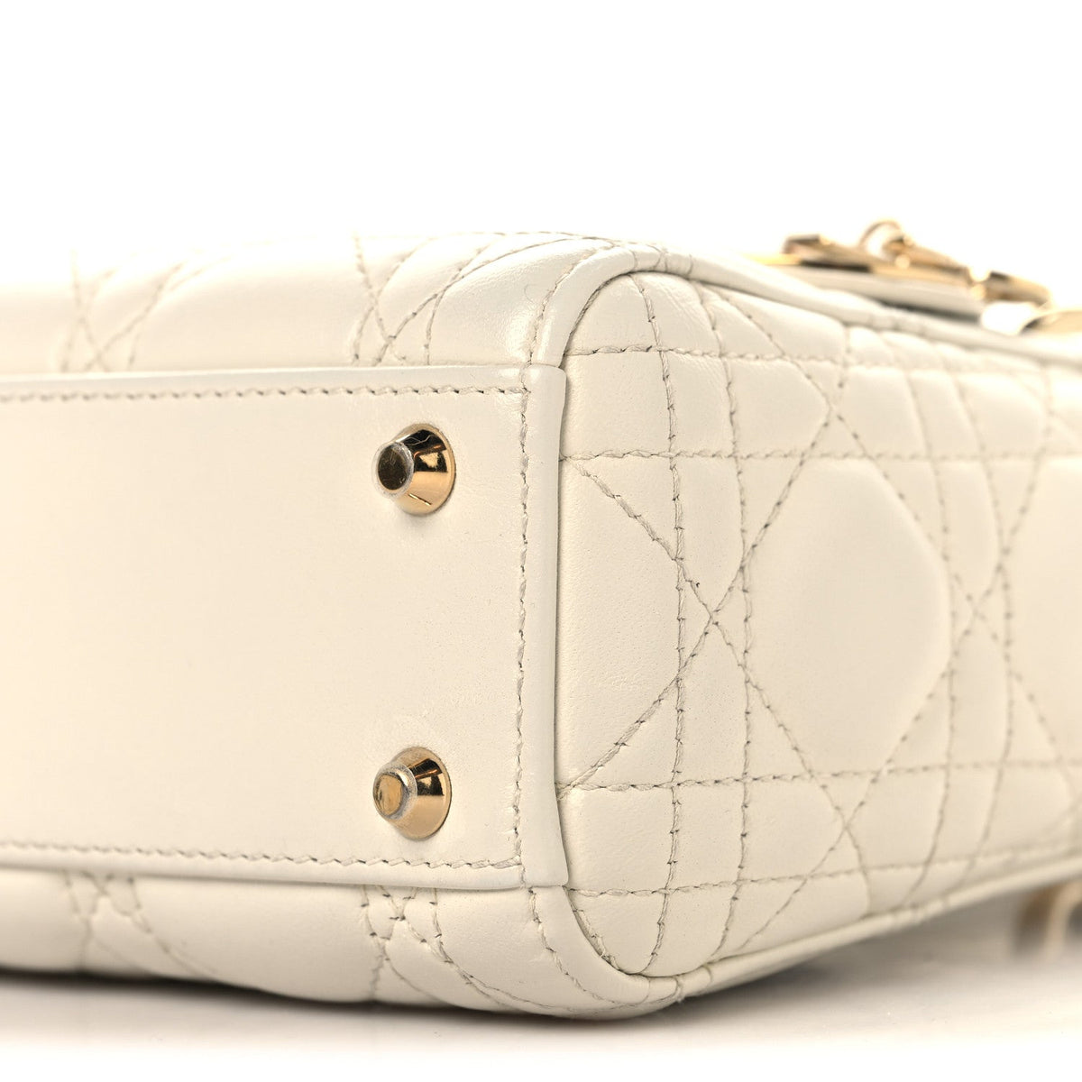 Lambskin Cannage Small My ABCDior Lady Dior Latte wholesalehk.shop