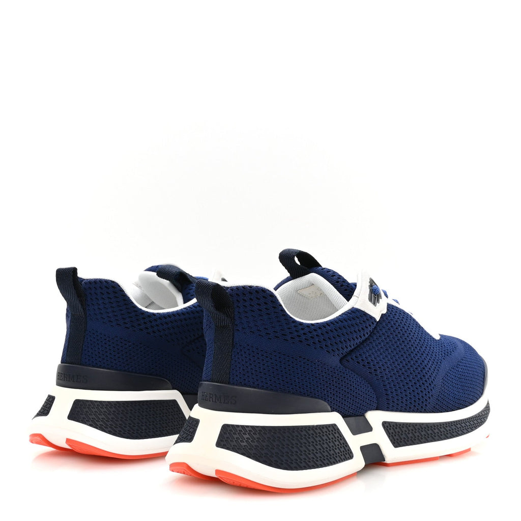 Technical Knit Men's Heros Sneakers 42.5 Marine White wholesalehk.shop