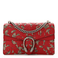 GG Supreme Monogram Arabesque Dionysus Shoulder Bag Hibiscus Red wholesalehk.shop