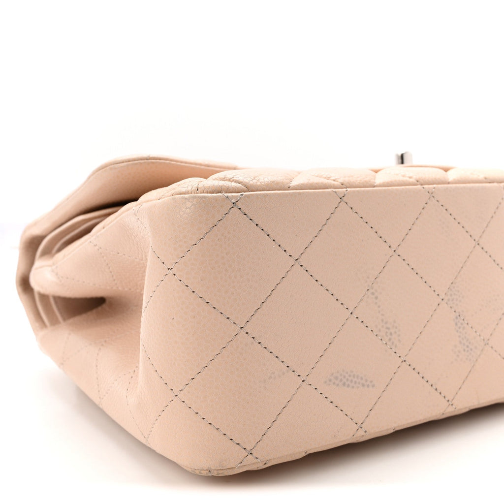 Caviar Quilted Jumbo Double Flap Light Pink wholesalehk.shop
