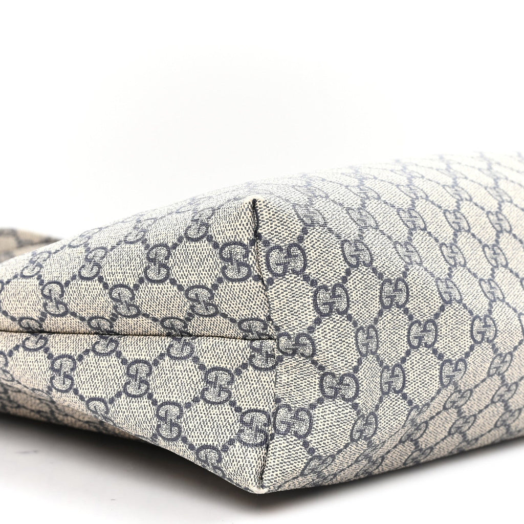 GG Plus Monogram Medium Signature Web Loop Tote Navy wholesalehk.shop