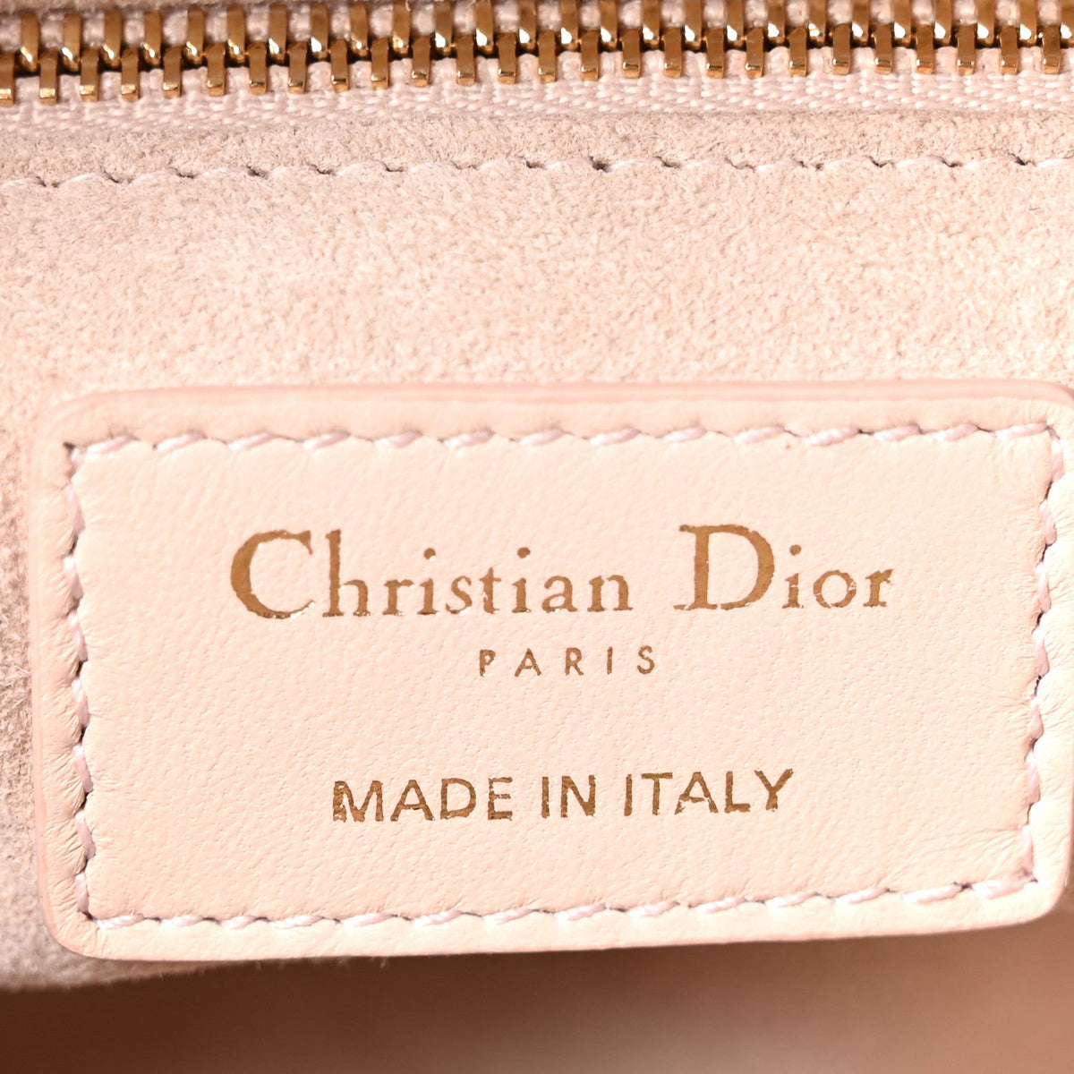 Lambskin Cannage Medium Lady Dior Light Pink wholesalehk.shop
