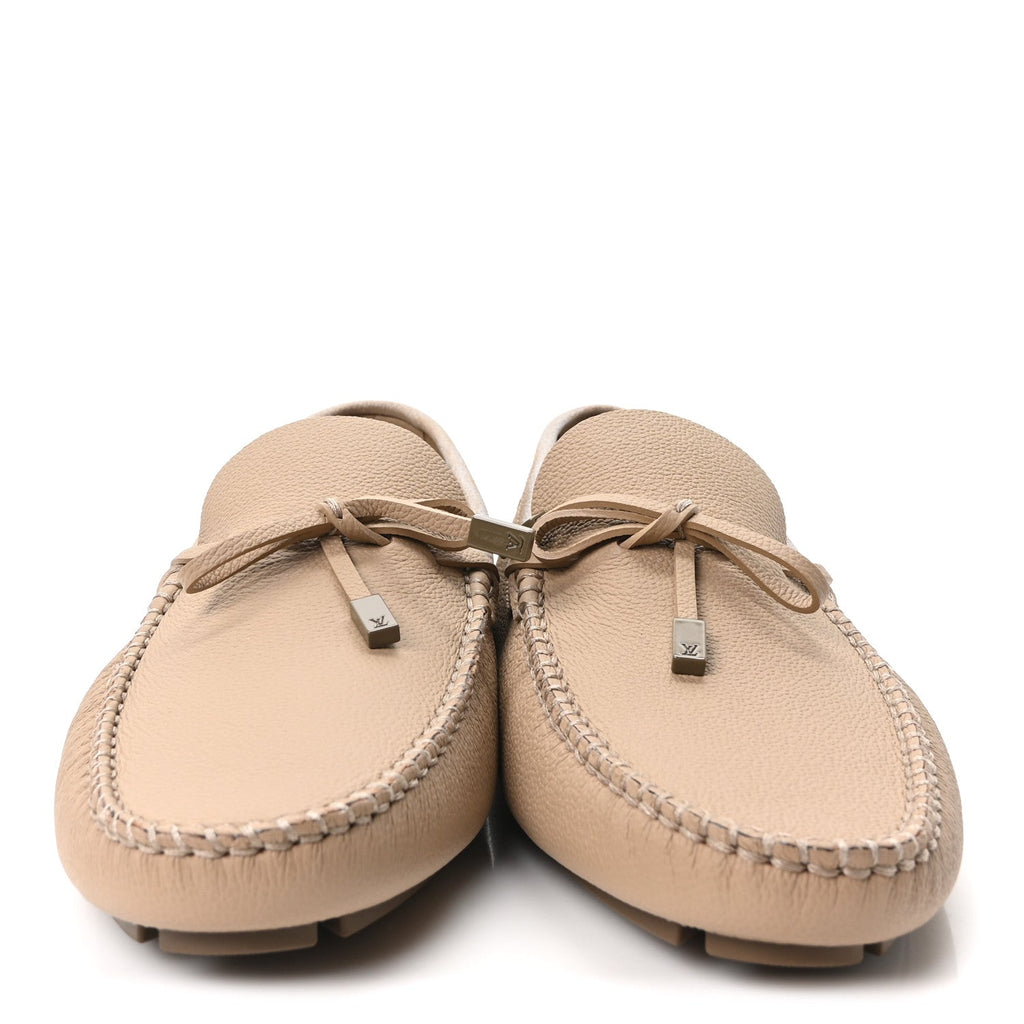 Calfskin LV Driver Moccasin Loafers 10 Beige £¨ Direct shipment via from wholesalehk.shop