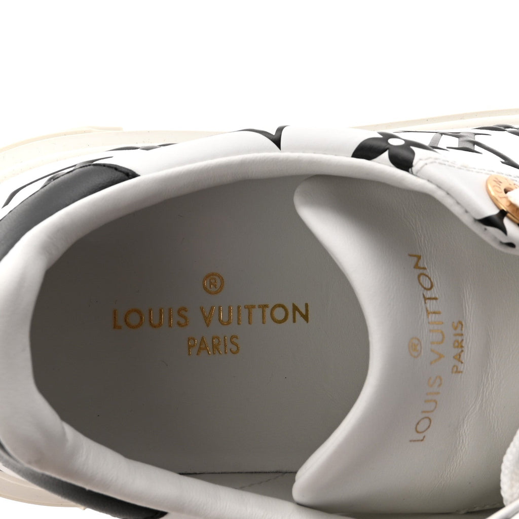 Calfskin Monogram Debossed Time Out Sneakers 35 Black £¨ Direct shipment via from wholesalehk.shop