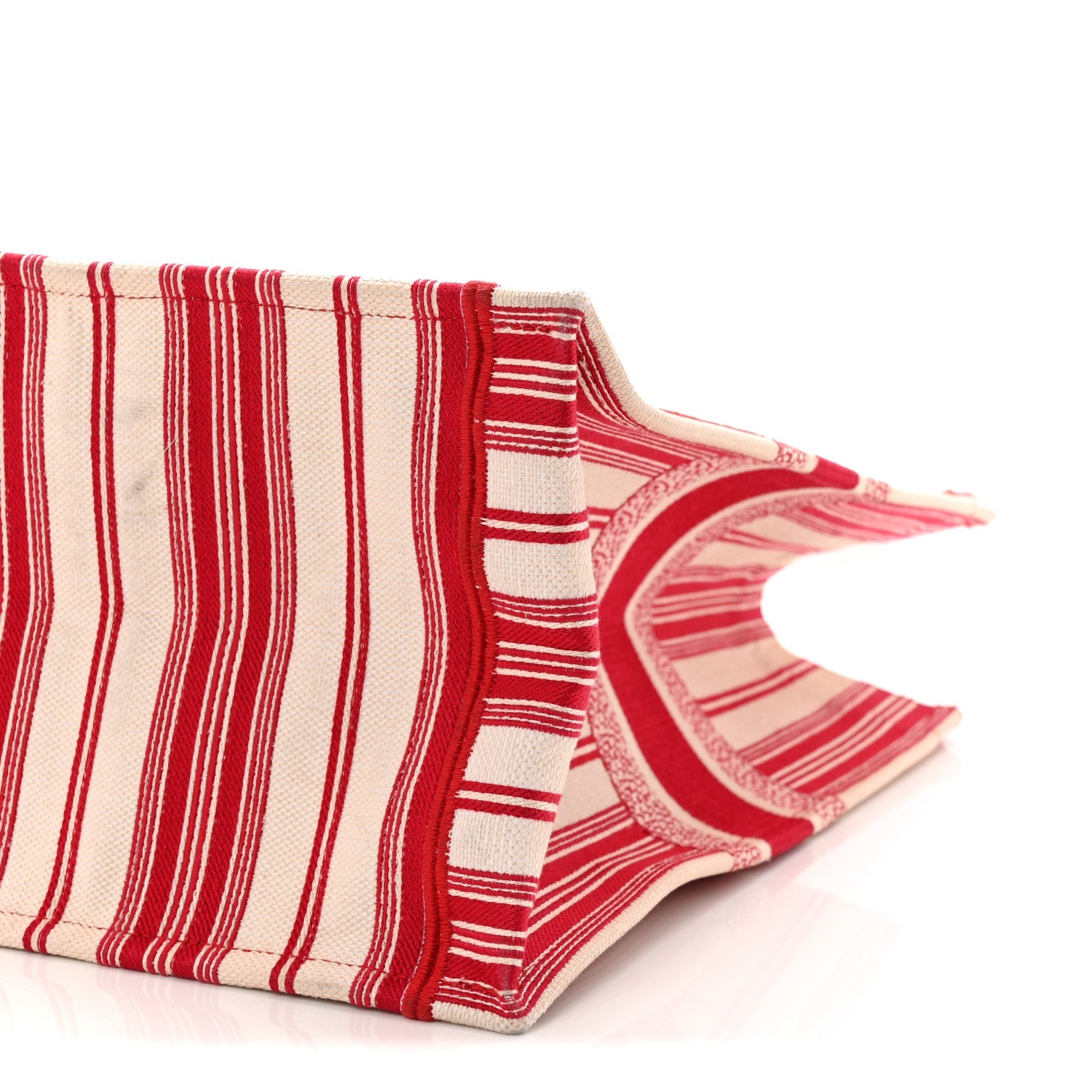 Canvas Embroidered Mykonos Large Striped Book Tote Red £¨ Direct shipment via from wholesalehk.shop
