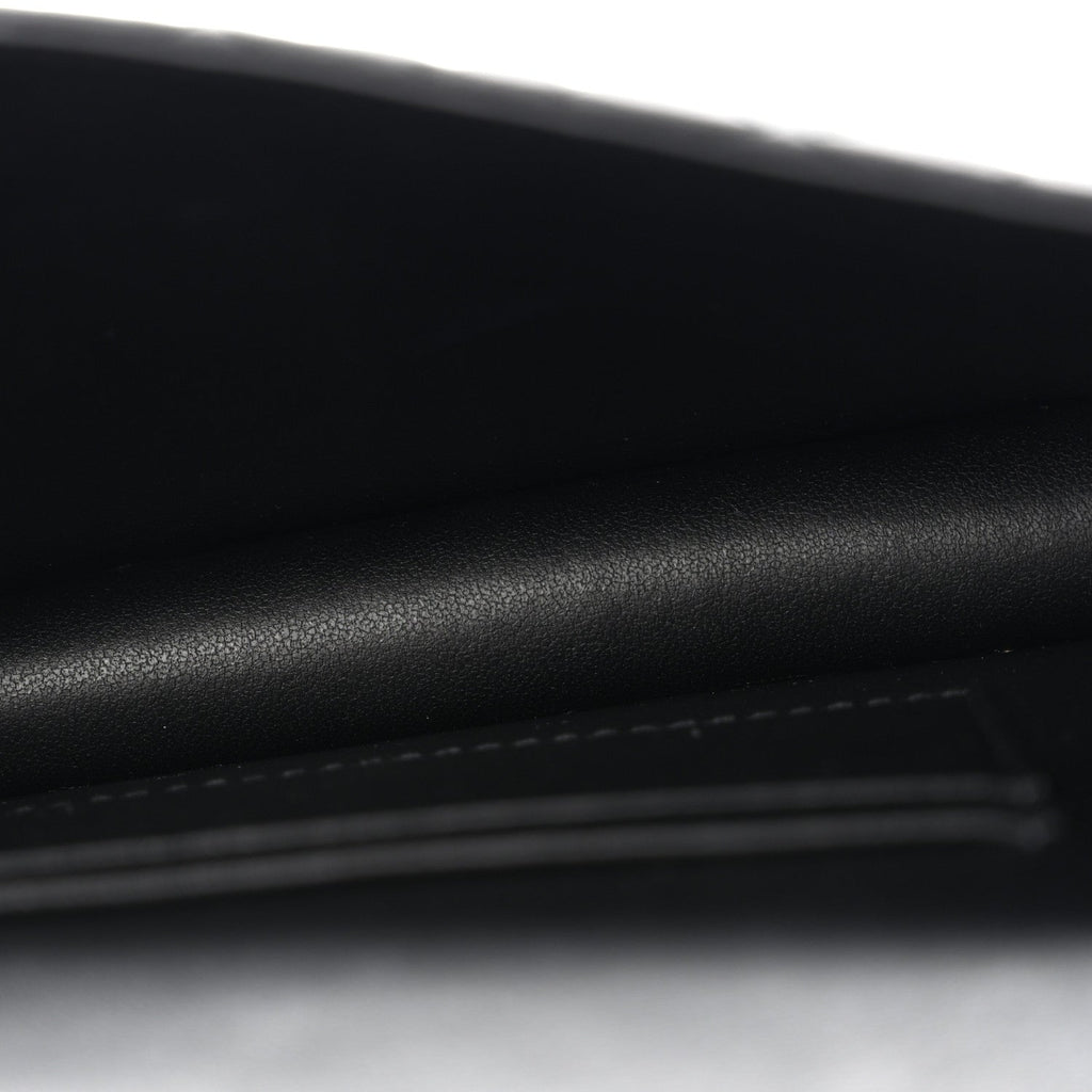 Supple Calfskin Caro Pouch with Chain Black wholesalehk.shop