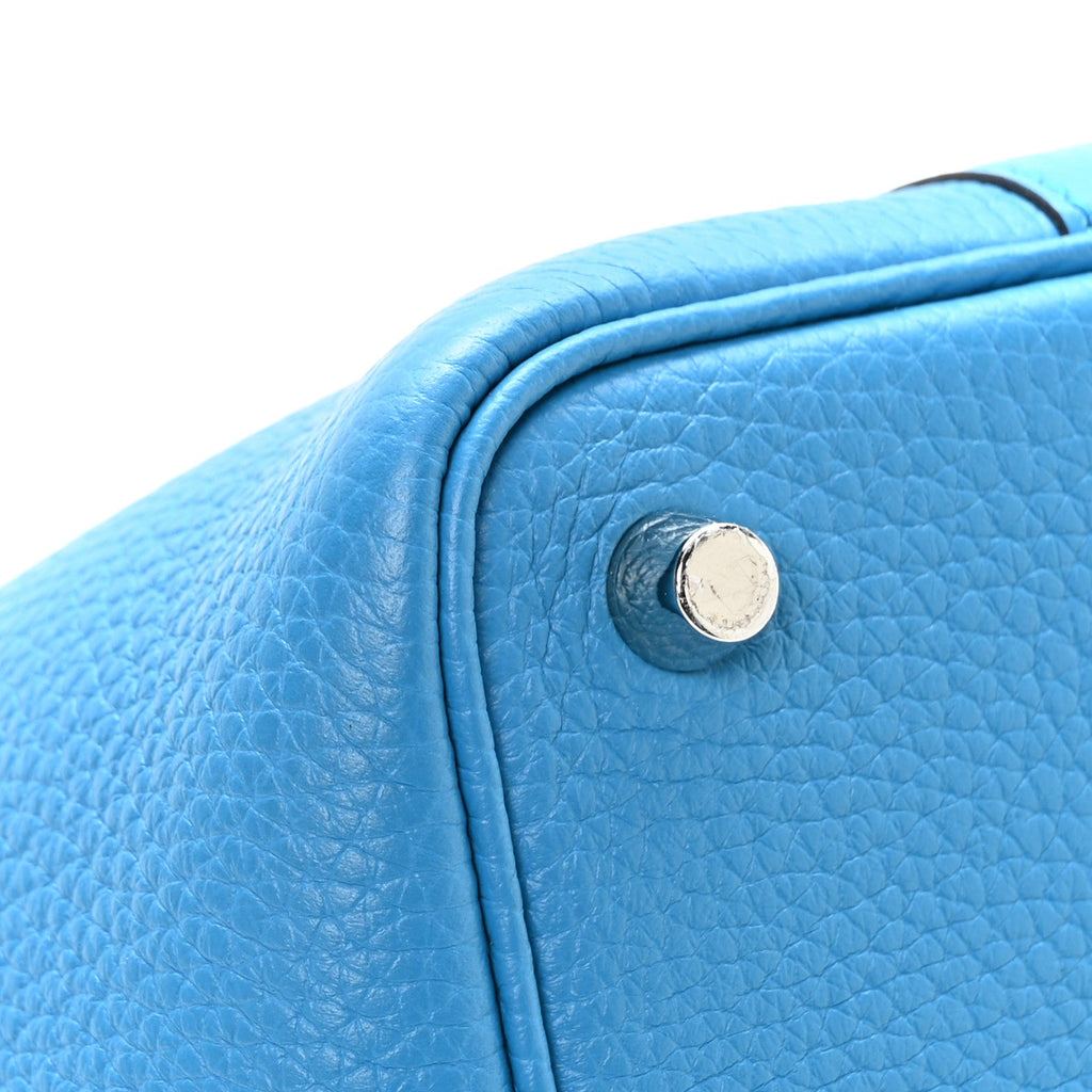 Taurillon Clemence Picotin Lock 18 PM Bleu Frida £¨ Direct shipment via from wholesalehk.shop