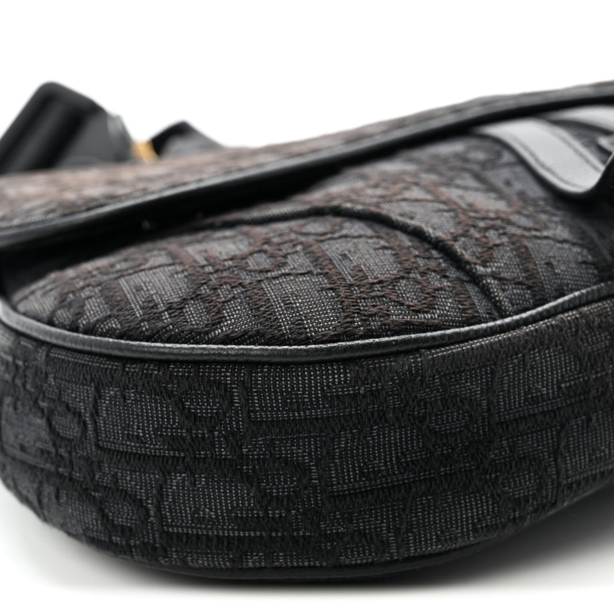 Oblique Mens Saddle Bag Black Blue wholesalehk.shop