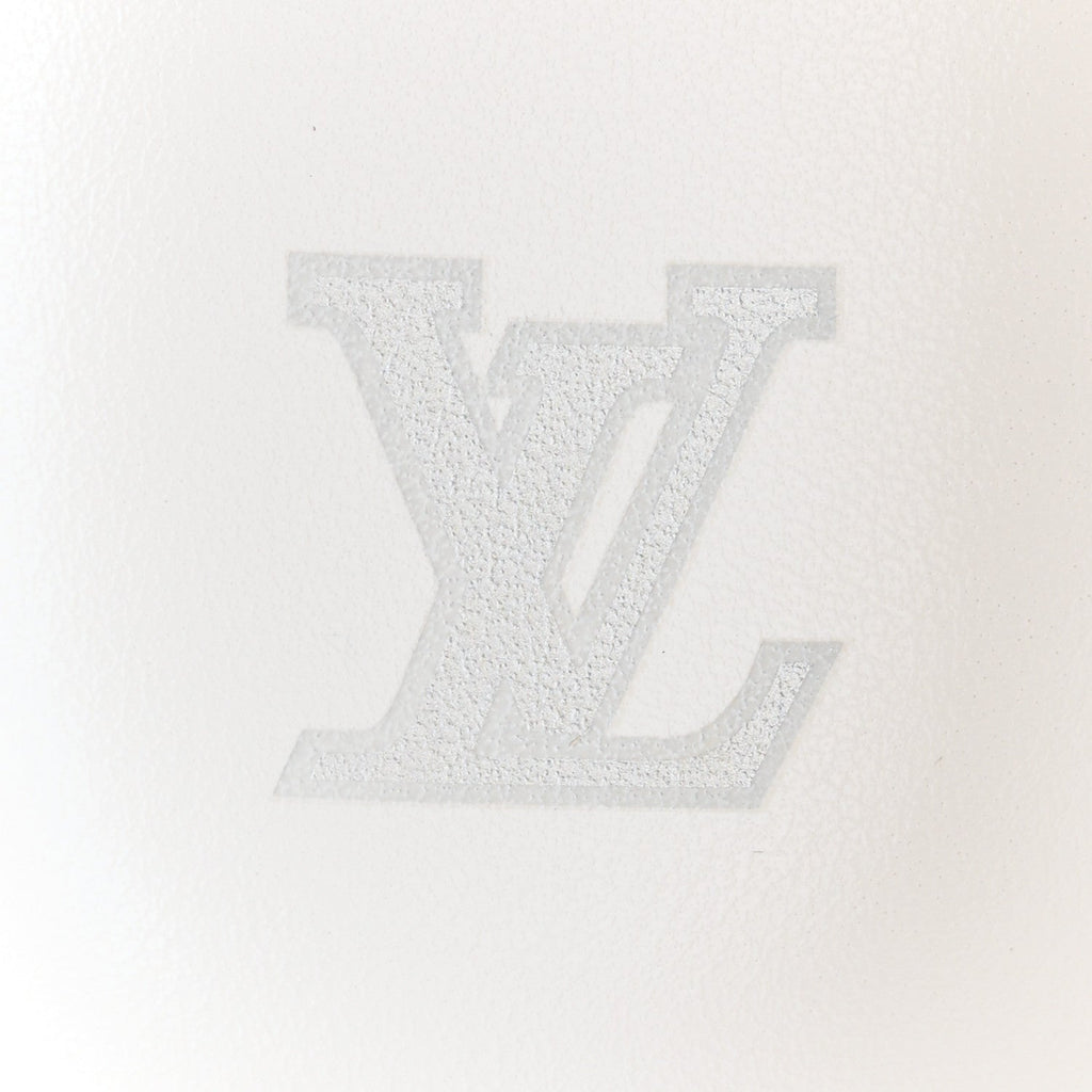 Metallic Mix Materials Mens LV Script Trainer Mules 11 Silver Multicolor £¨ Direct shipment via from wholesalehk.shop