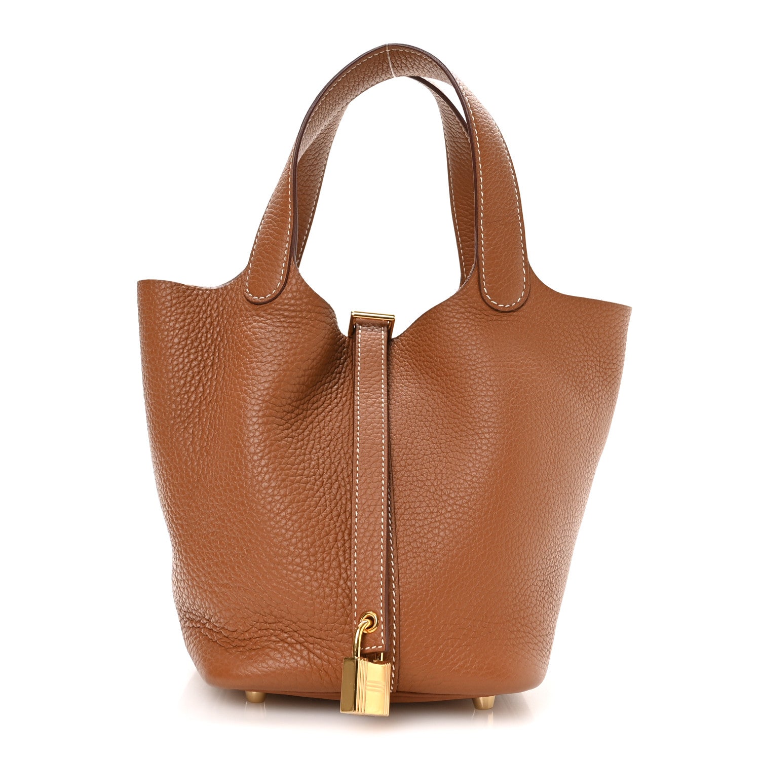 Taurillon Clemence Picotin Lock 18 PM Gold £¨ Direct shipment via from wholesalehk.shop