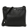 Guccissima Medium Flat Messenger Bag Black £¨ Direct shipment via from wholesalehk.shop