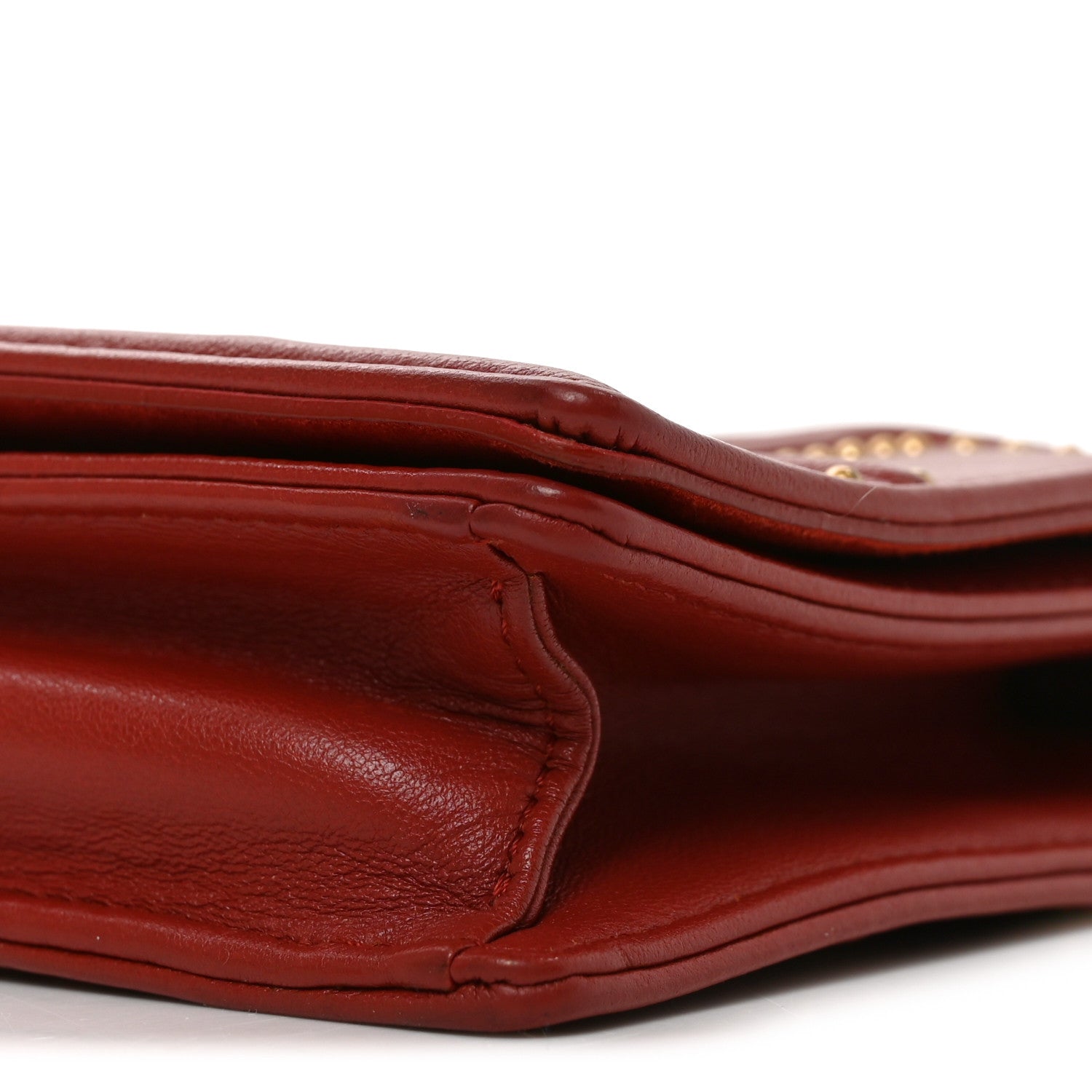 Calfskin Studded Diorama Flap Bag Red ¡§ Direct shipment via from wholesalehk.shop