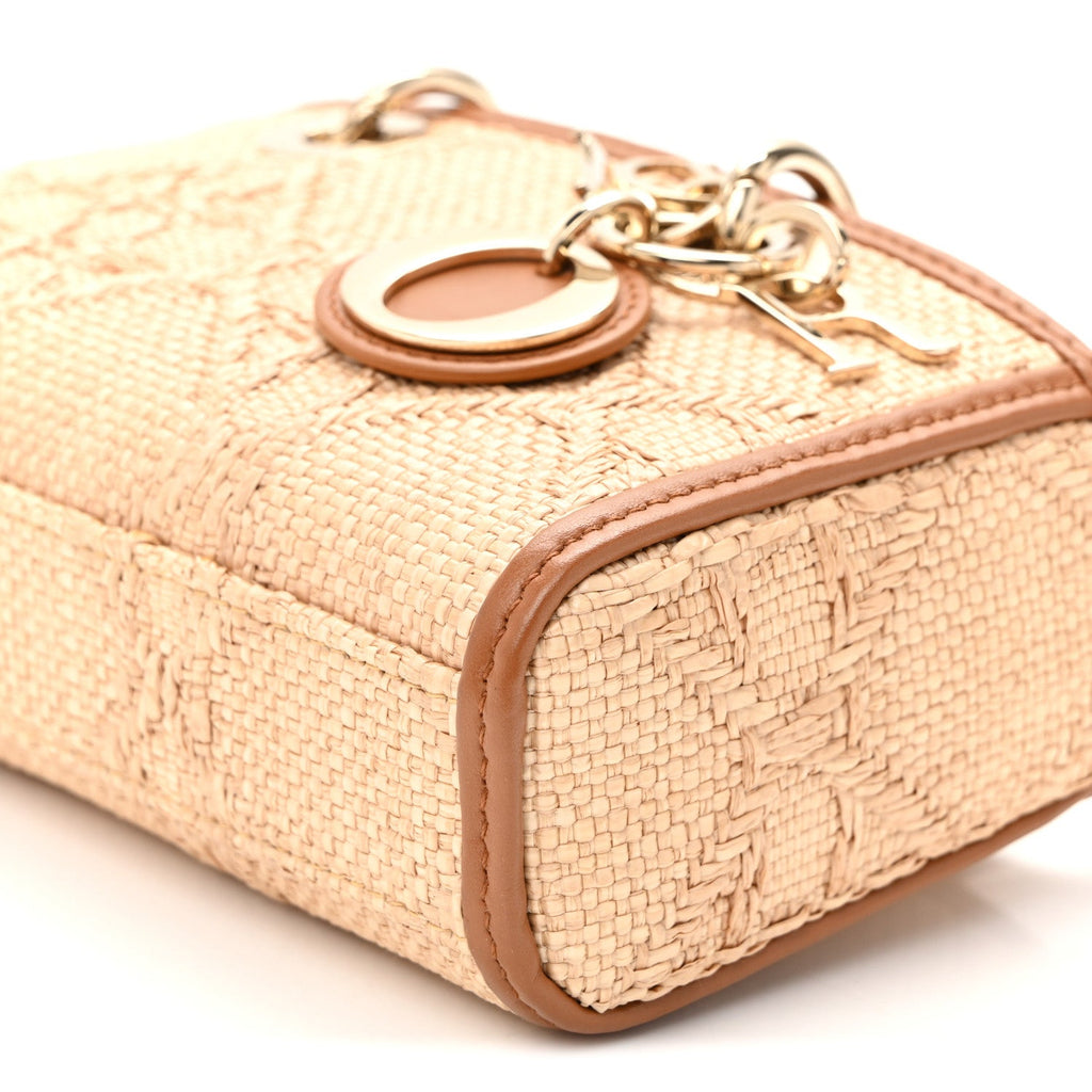 Raffia Micro Cannage Lady D-Joy Natural wholesalehk.shop